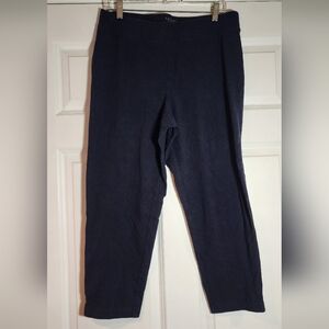 Talbots Petites Stretchy Navy Blue Crop Leggings LP